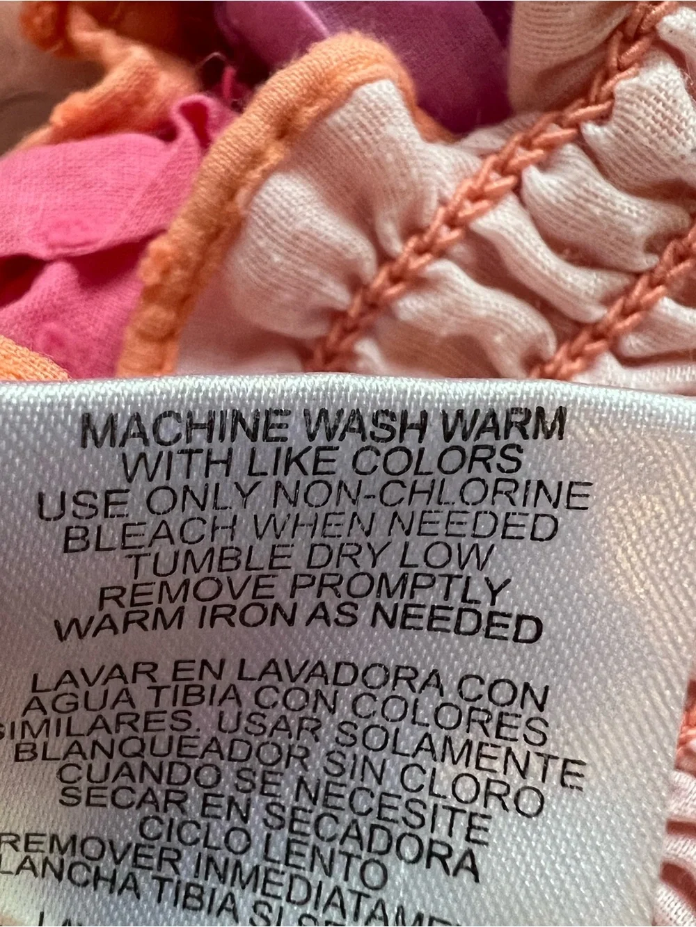 Penelope Mack | 100% Cotton Orange Pink Purple Tiered Sundress Summer Sz 4T